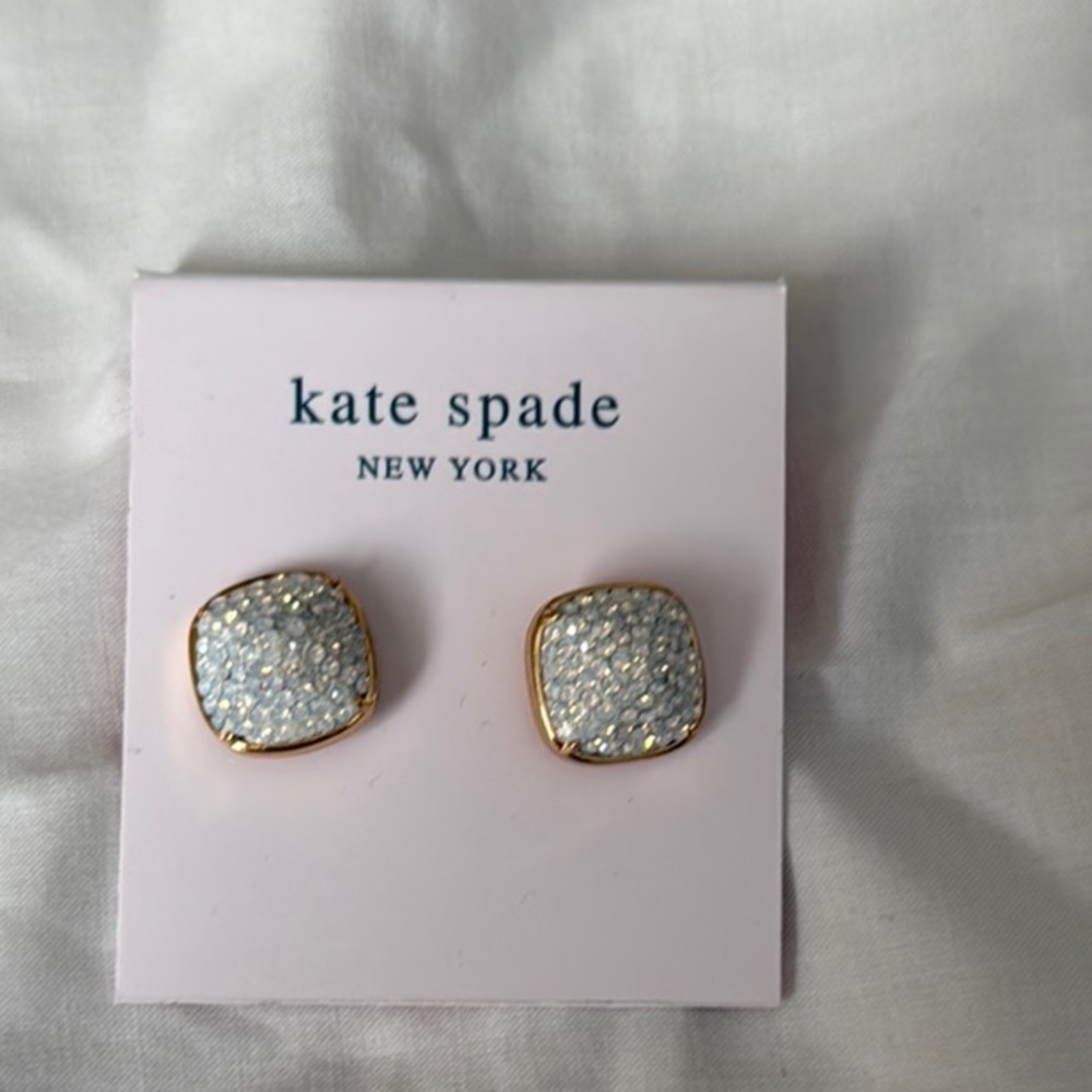 Kate Spade Gold and Silver Sparkle Stud Earrings